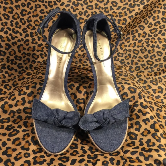 Christian Siriano Shoes - NWOT CHRISTIAN SIRIANO DENIM HEELS US SIZE 10